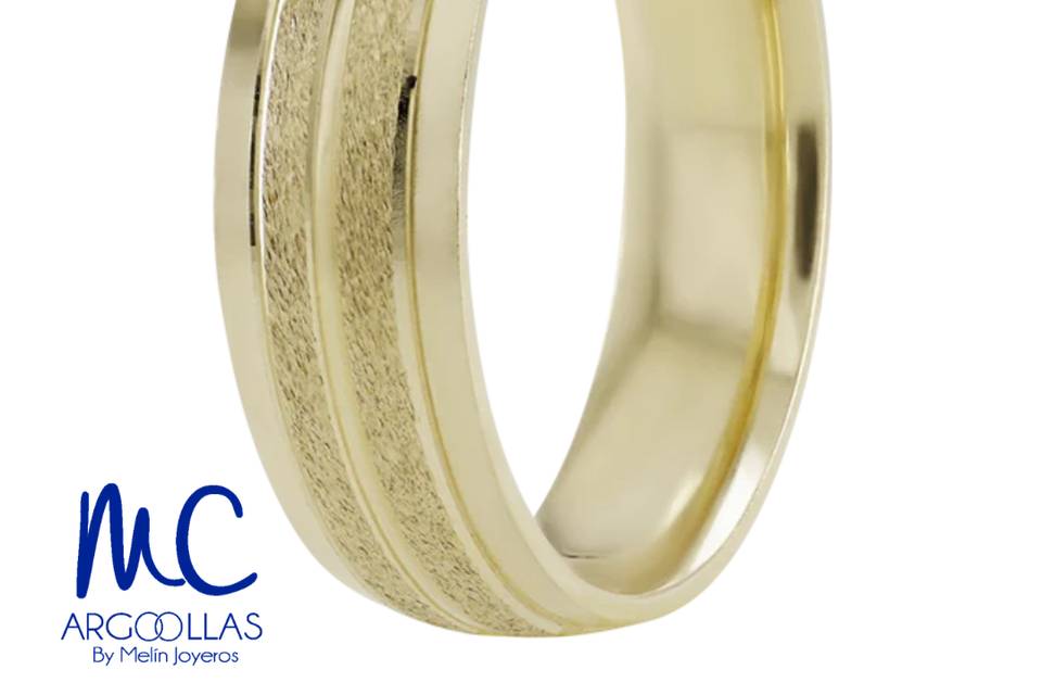 Argolla oro 10 y 14 kilates