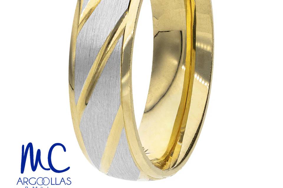 Argolla combinada 10 y 14 kt
