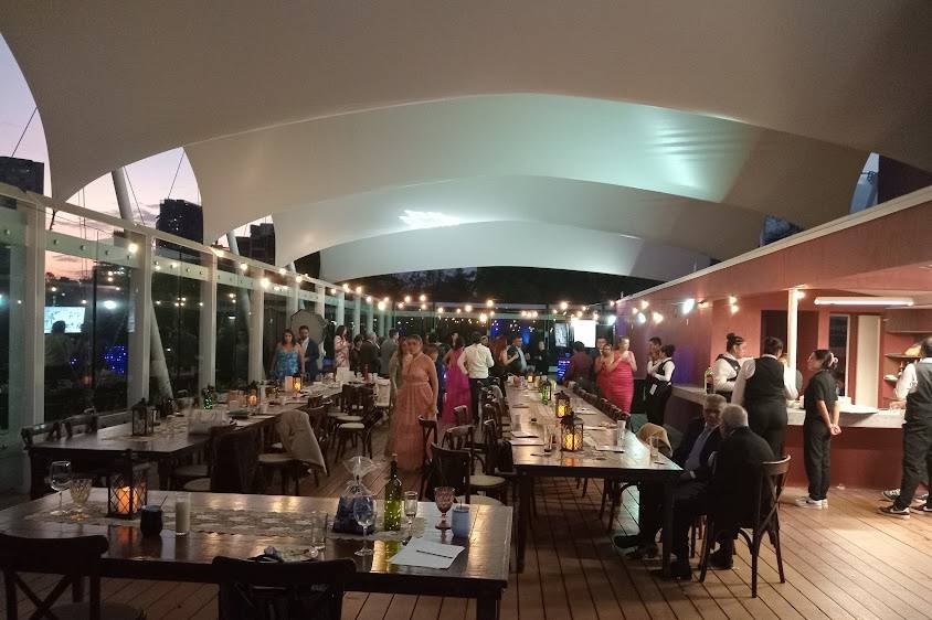 Terraza de noche