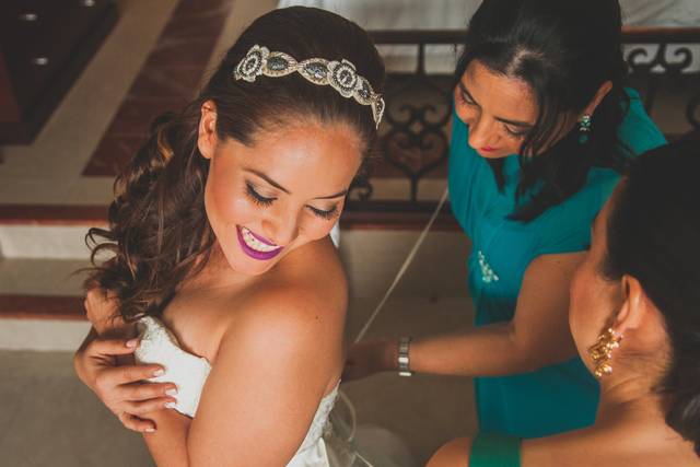 Getting ready vestido