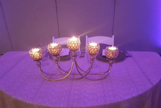 Centro de mesa brillante