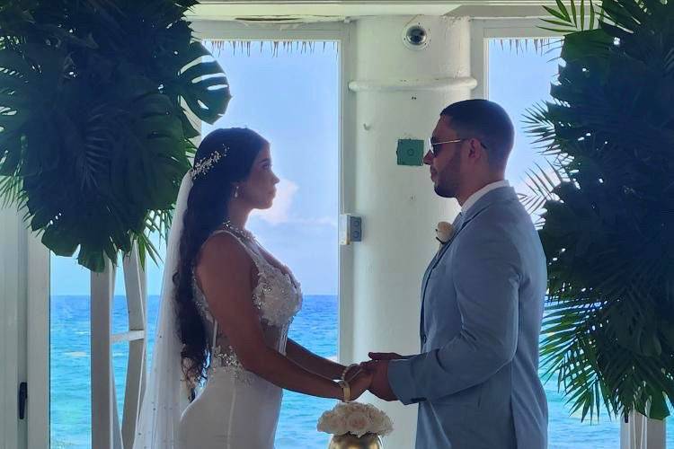 Hard rock boda en la playa