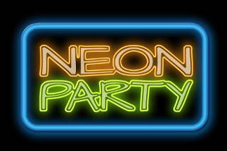 Neon party logo