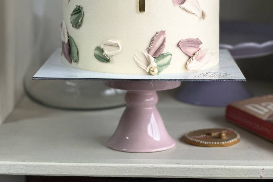 Paste decorado con buttercream