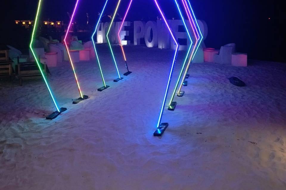Túnel led 5 piezas