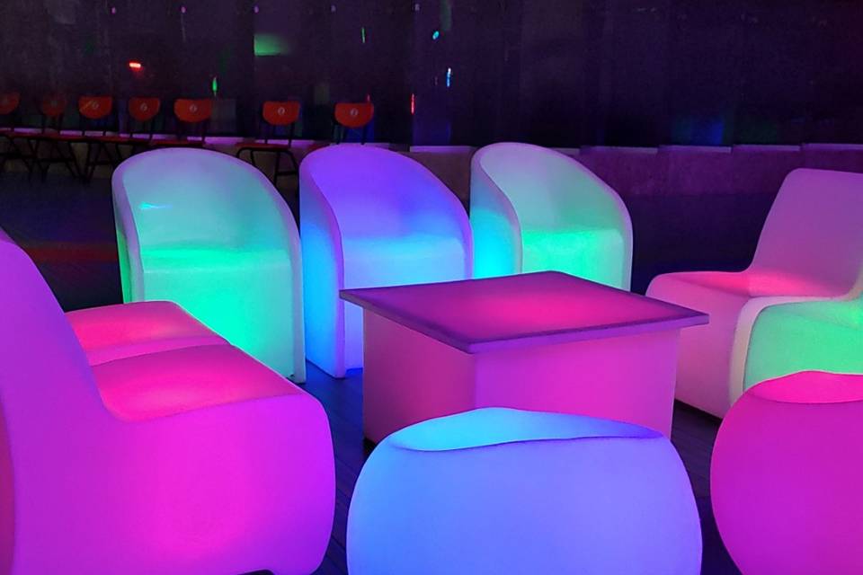 Sala led para 10 personas