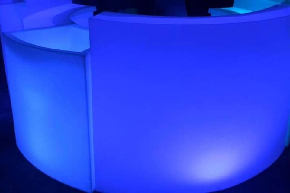 Barra de bebidas led