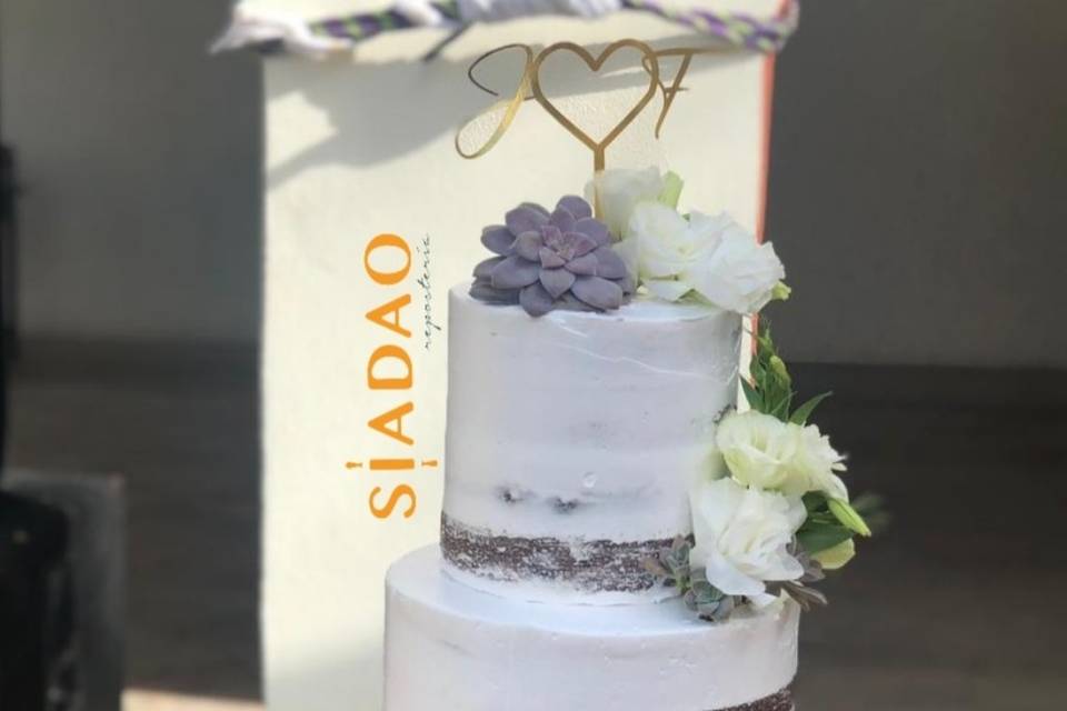 Pastel de boda tradicional