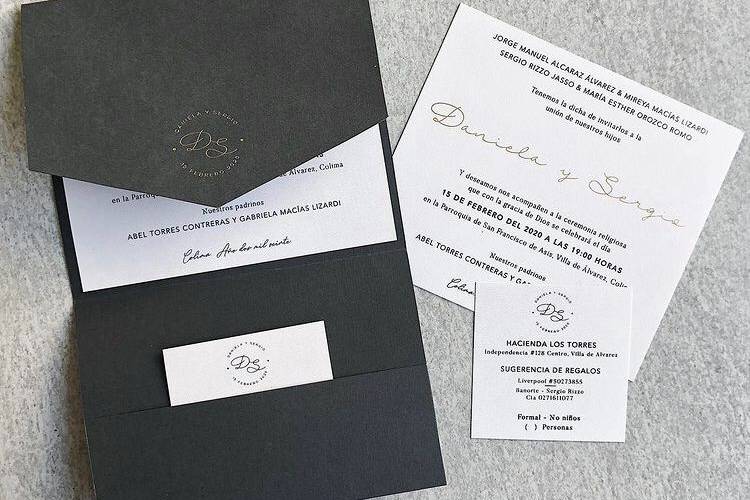 Invitación impresa