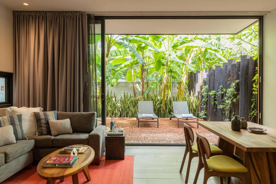 Sala y terraza
