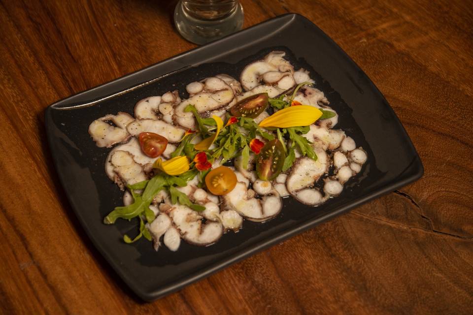 Carpaccio de pulpo