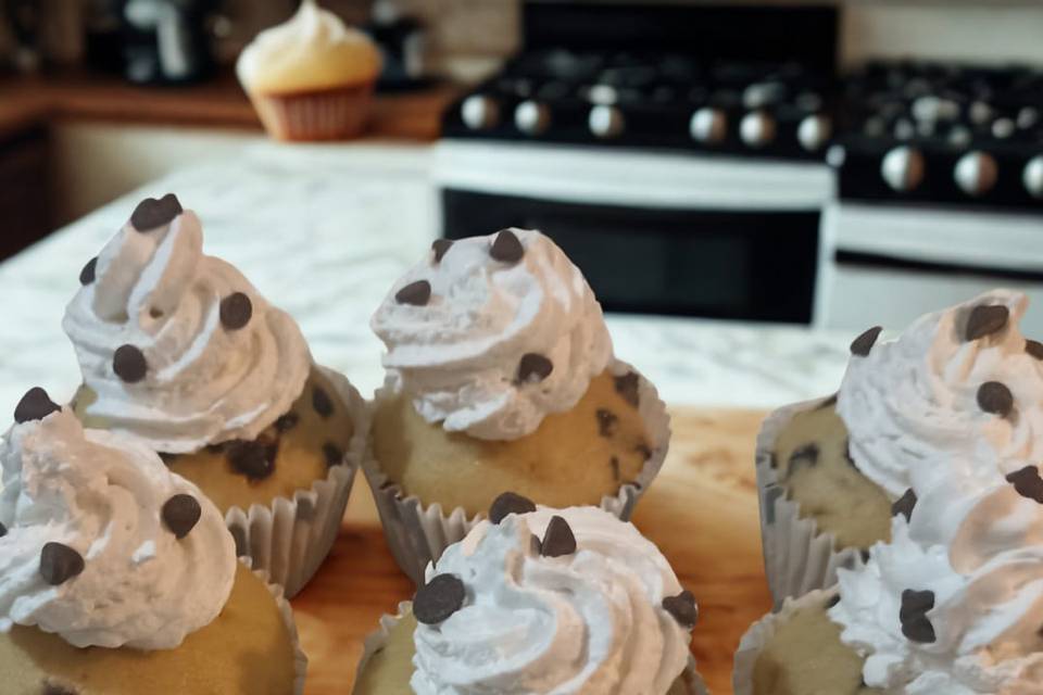 Cup cakes chispas