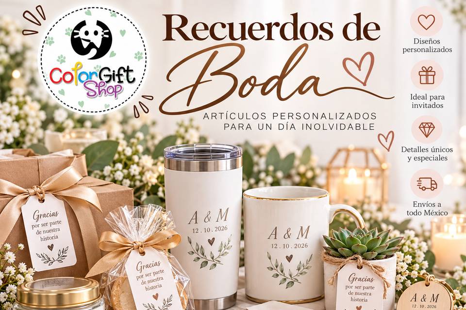 Recuerdos de boda personalizad