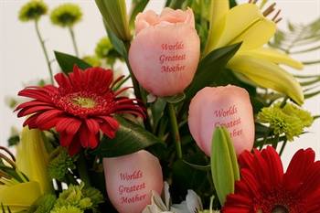 Flores con mensaje
