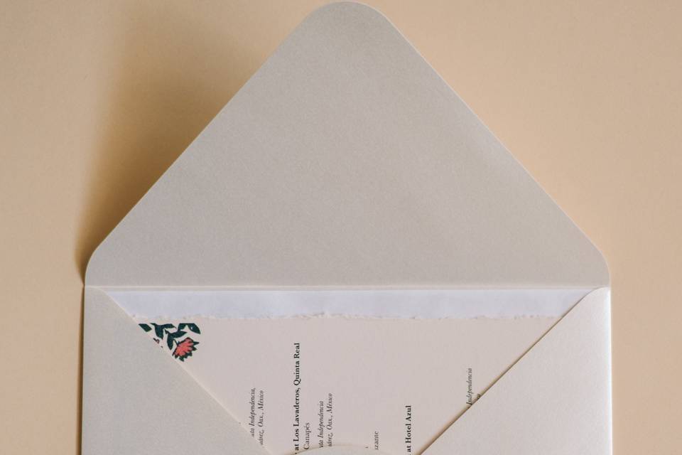 Invitacion con sobre