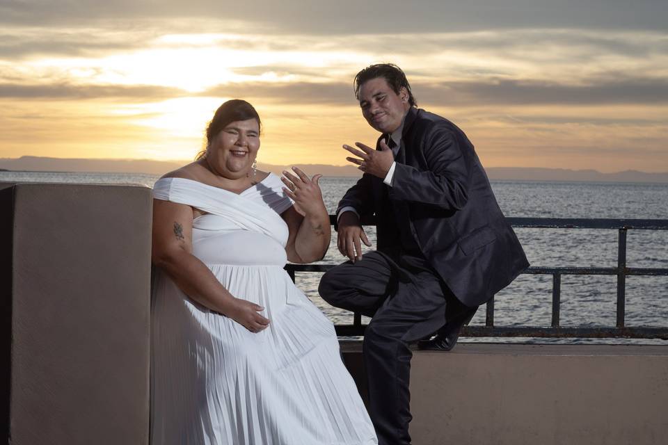 Romanticismo al atardecer