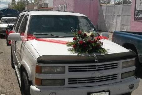 Decoración para el carro