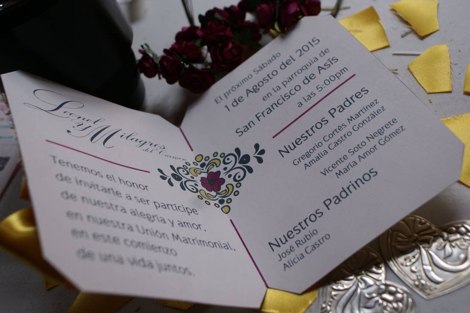 Invitación de boda