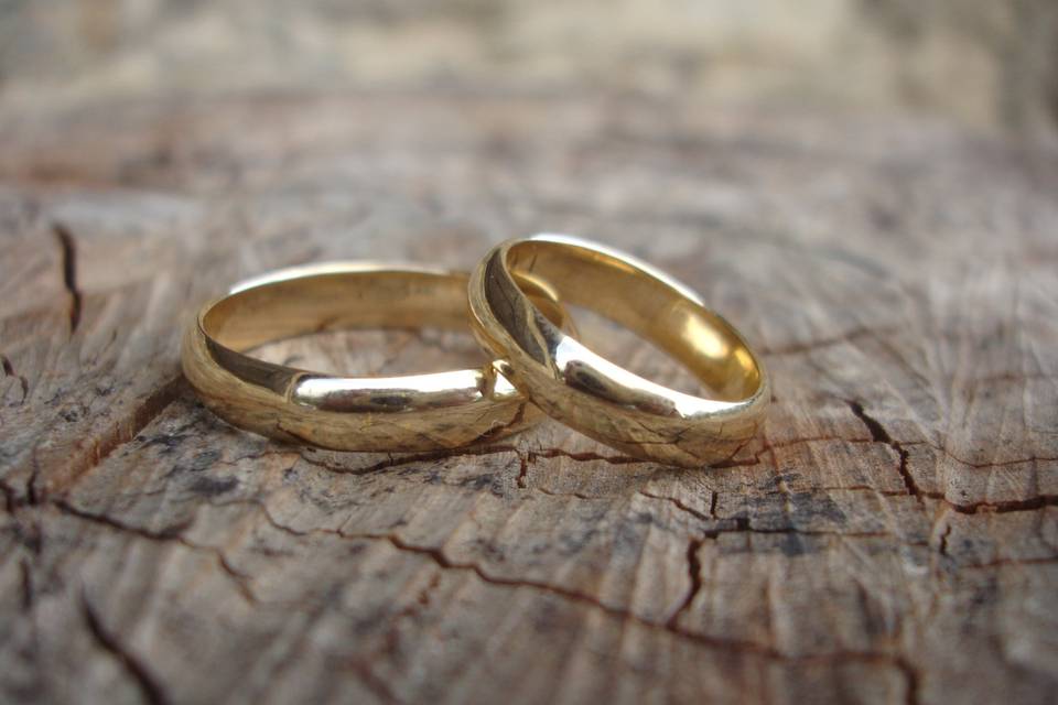 Sus anillos de boda