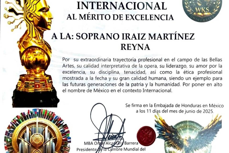 Mérito a la Excelencia 2025