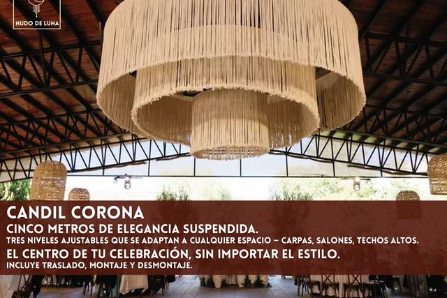 Candil Corona sin iluminación.