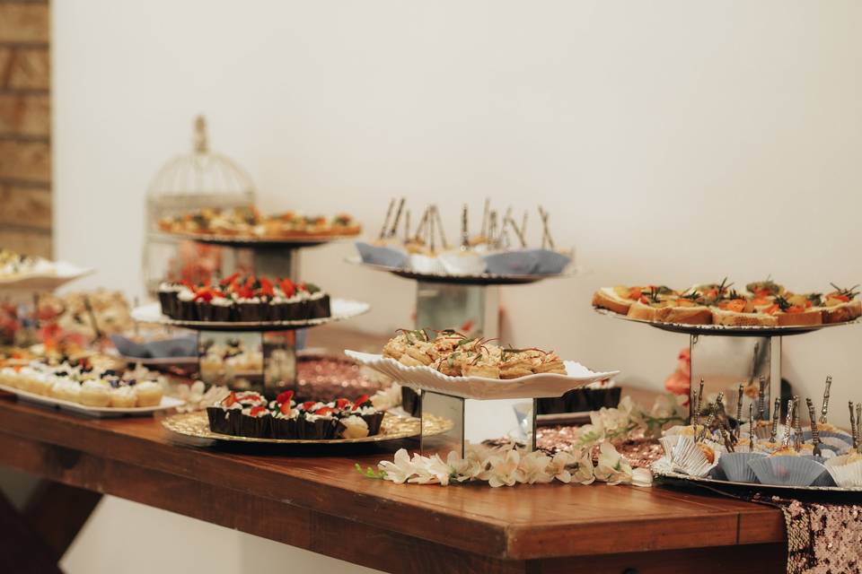 Canapés para invitados