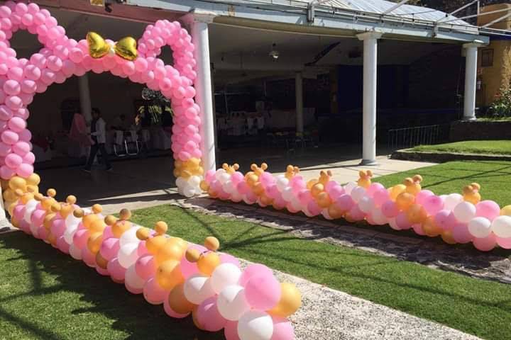 Entrada con globos