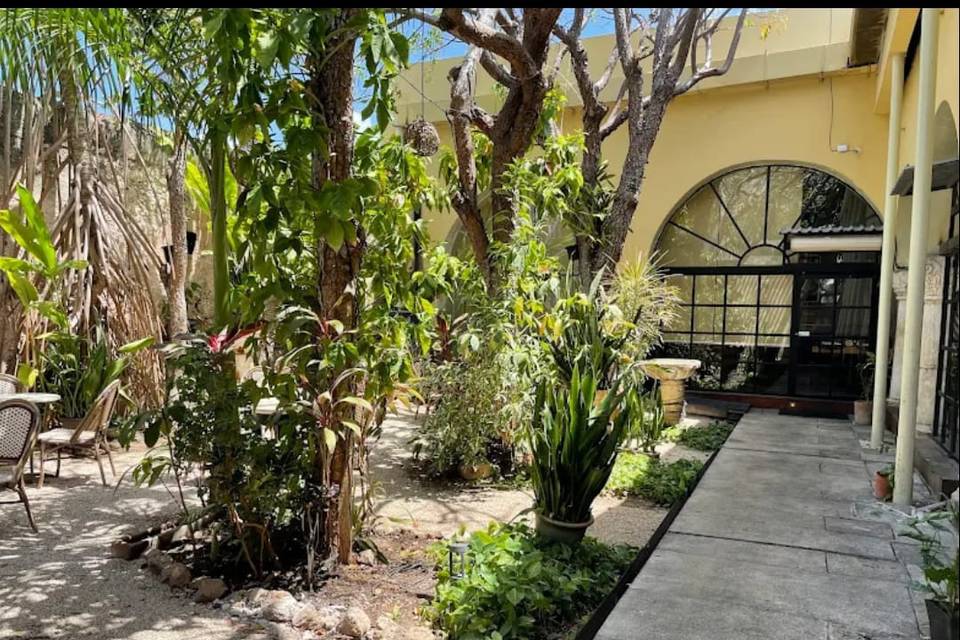 Jardín privado trasero