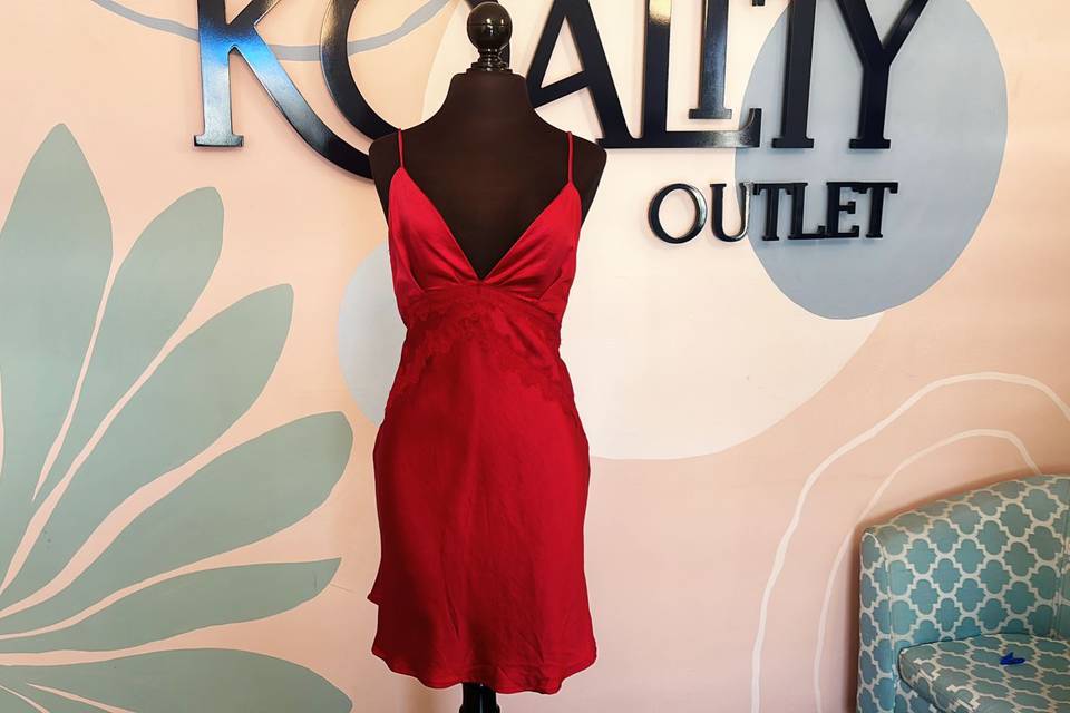 Vestido Rojo Satin L