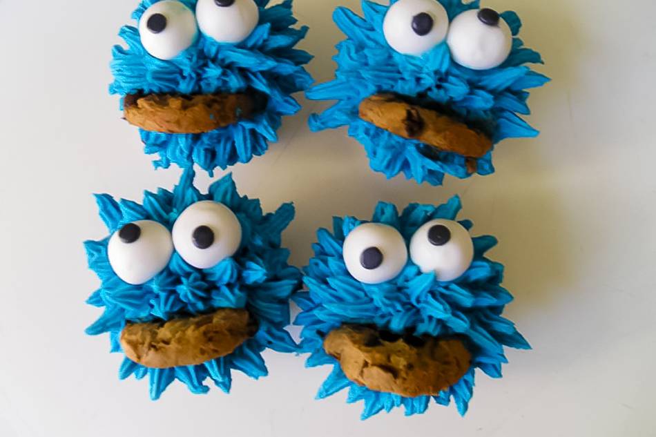 Cupcake Cookie Monster