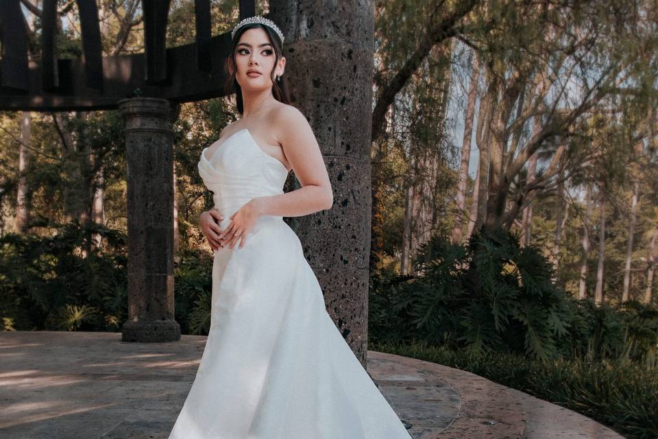 Novia y vestido
