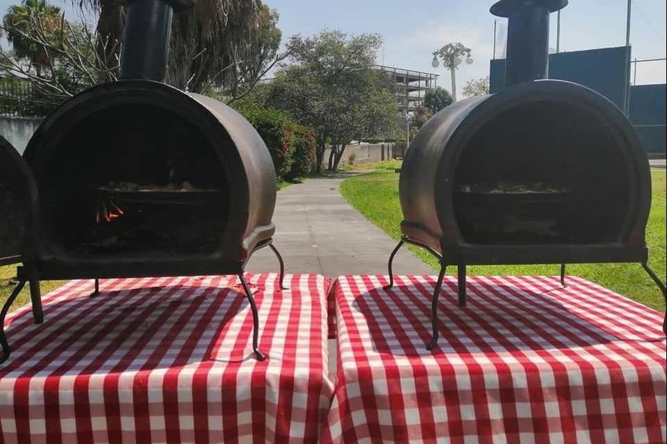 Hornos trabajando