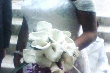 Bouquet de rosas blancas