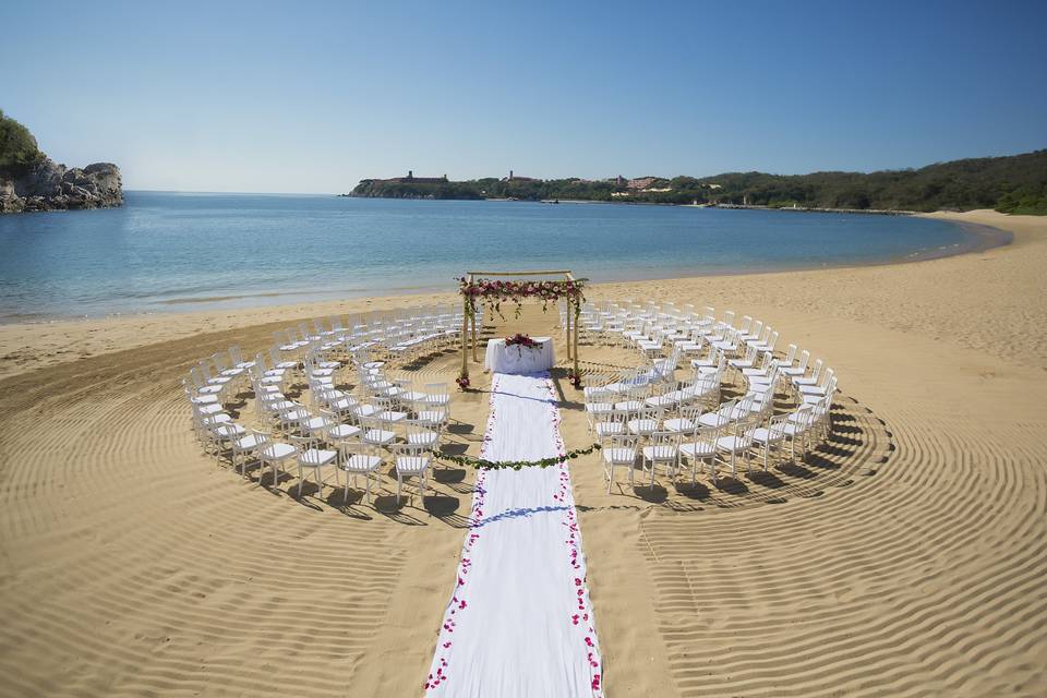 Ceremonia civil playa