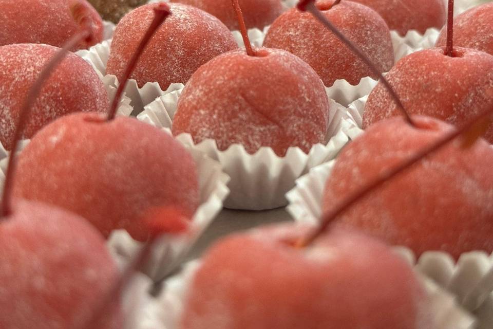 Brigadeiros de cereza