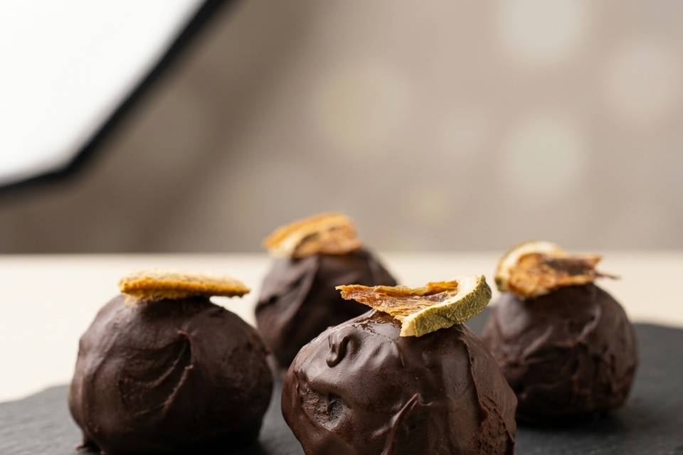 Trufas de chocolate sin azúcar