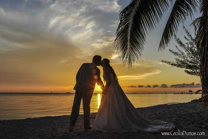 Atardecer en la playa