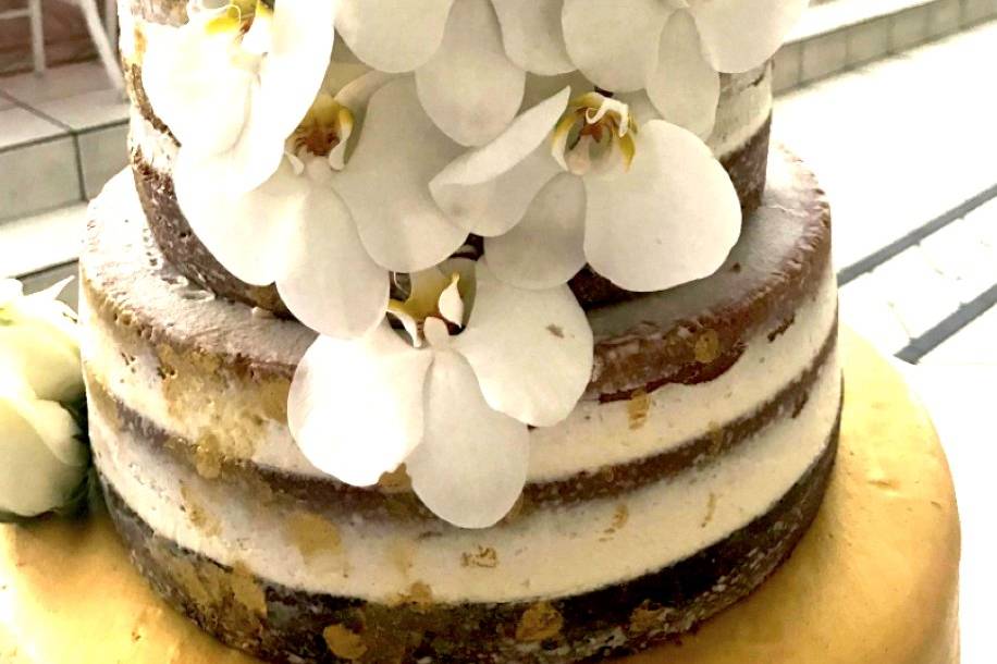 Naked cake orquídea