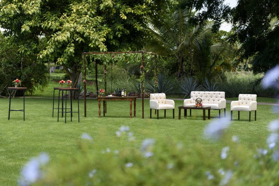 Jardín campo de golf