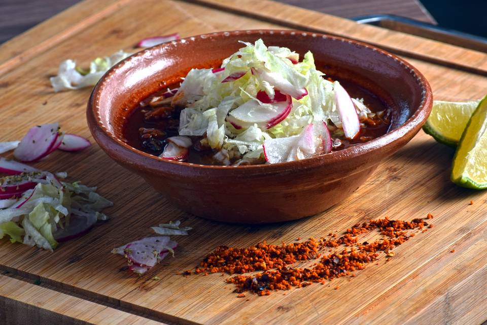 Pozole vegano