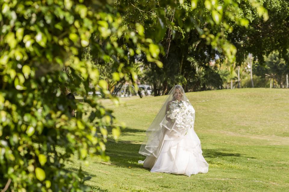 Jardín campo de golf