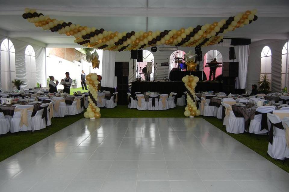 Carpa y pista