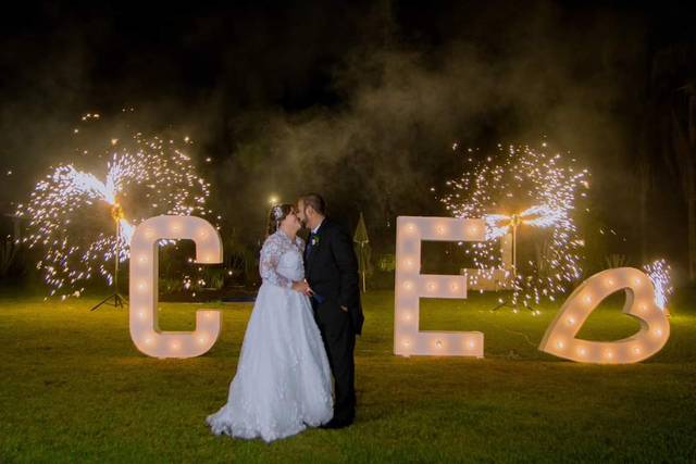 Detalle con las letras