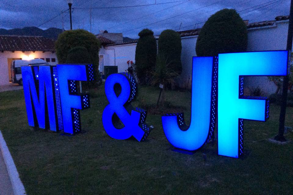 Letras gigantes