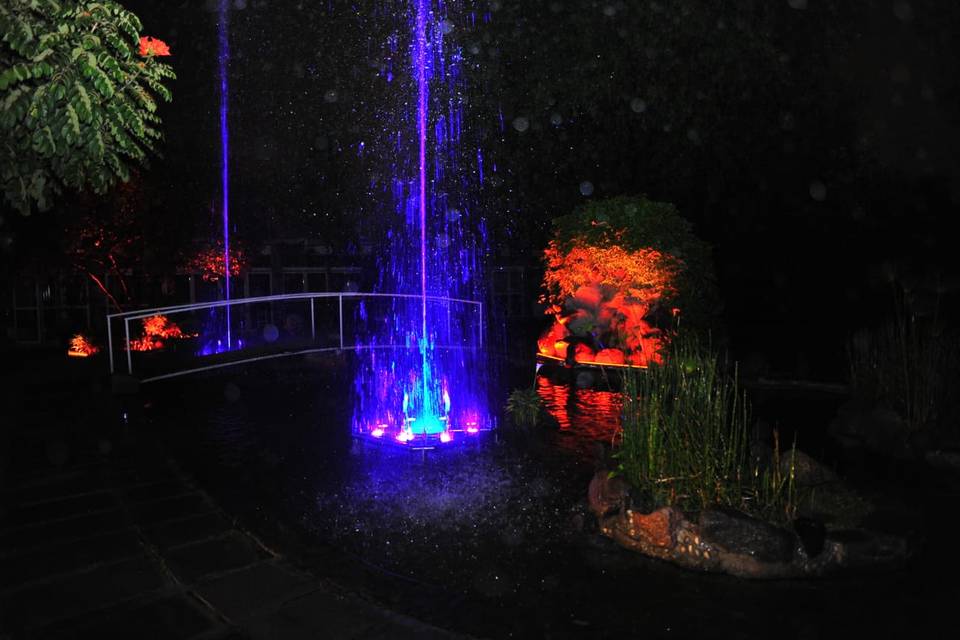 Jardines iluminados