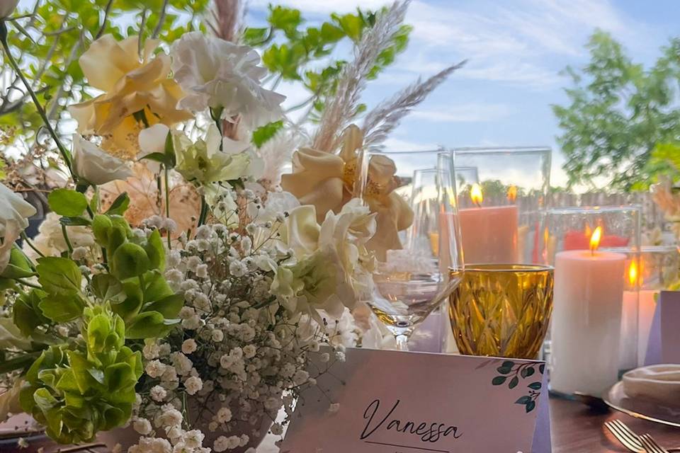 Decoración en mesa