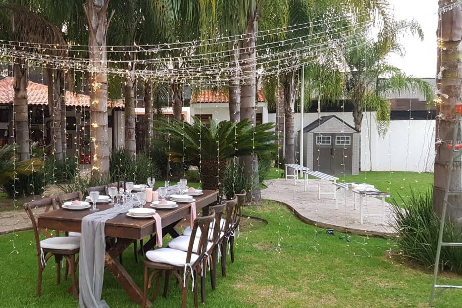 Pequeños eventos en jardín