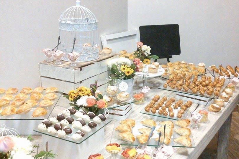 Mesa de postres para boda