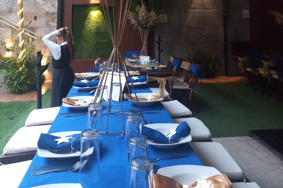 Decoración con pampas