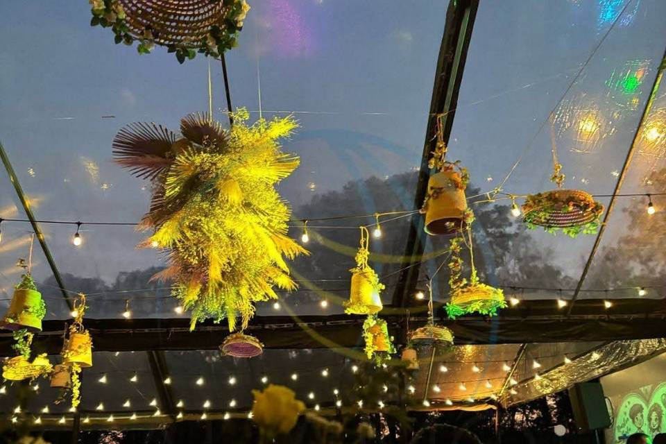Floristería para carpa transpa
